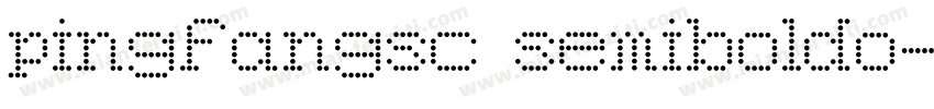 pingfangsc semiboldo字体转换